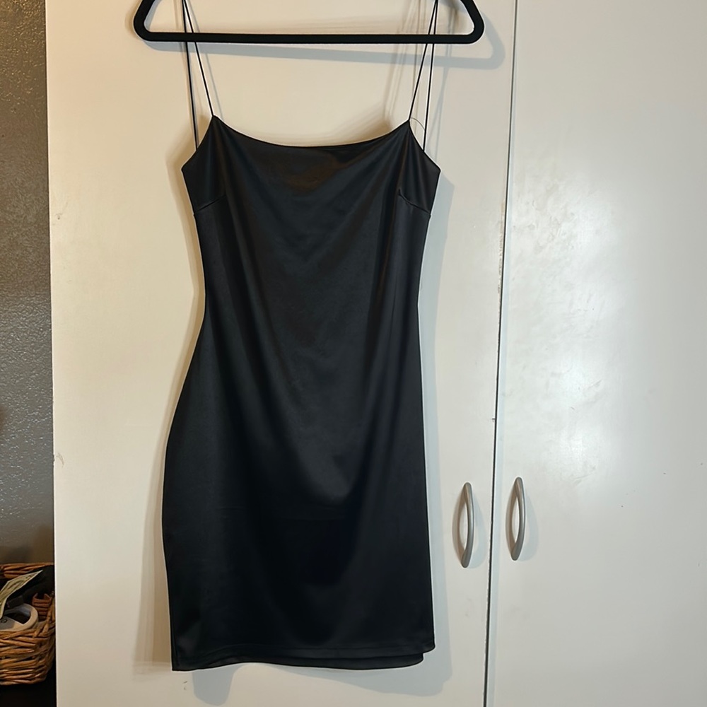 COPY - Black open mini back dress